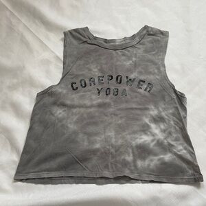 Core power Gray Women's crop workout tank